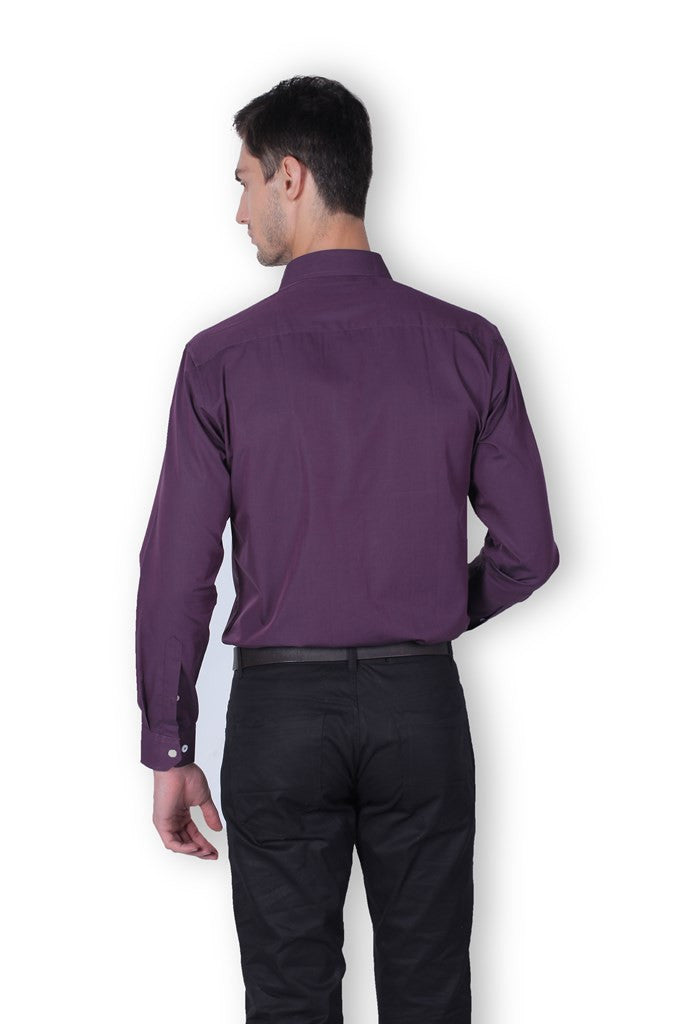 DK Purple Full Sleeve Cotton Shirt