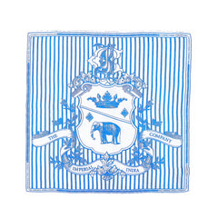 Imperial Crest Print Pocket Square